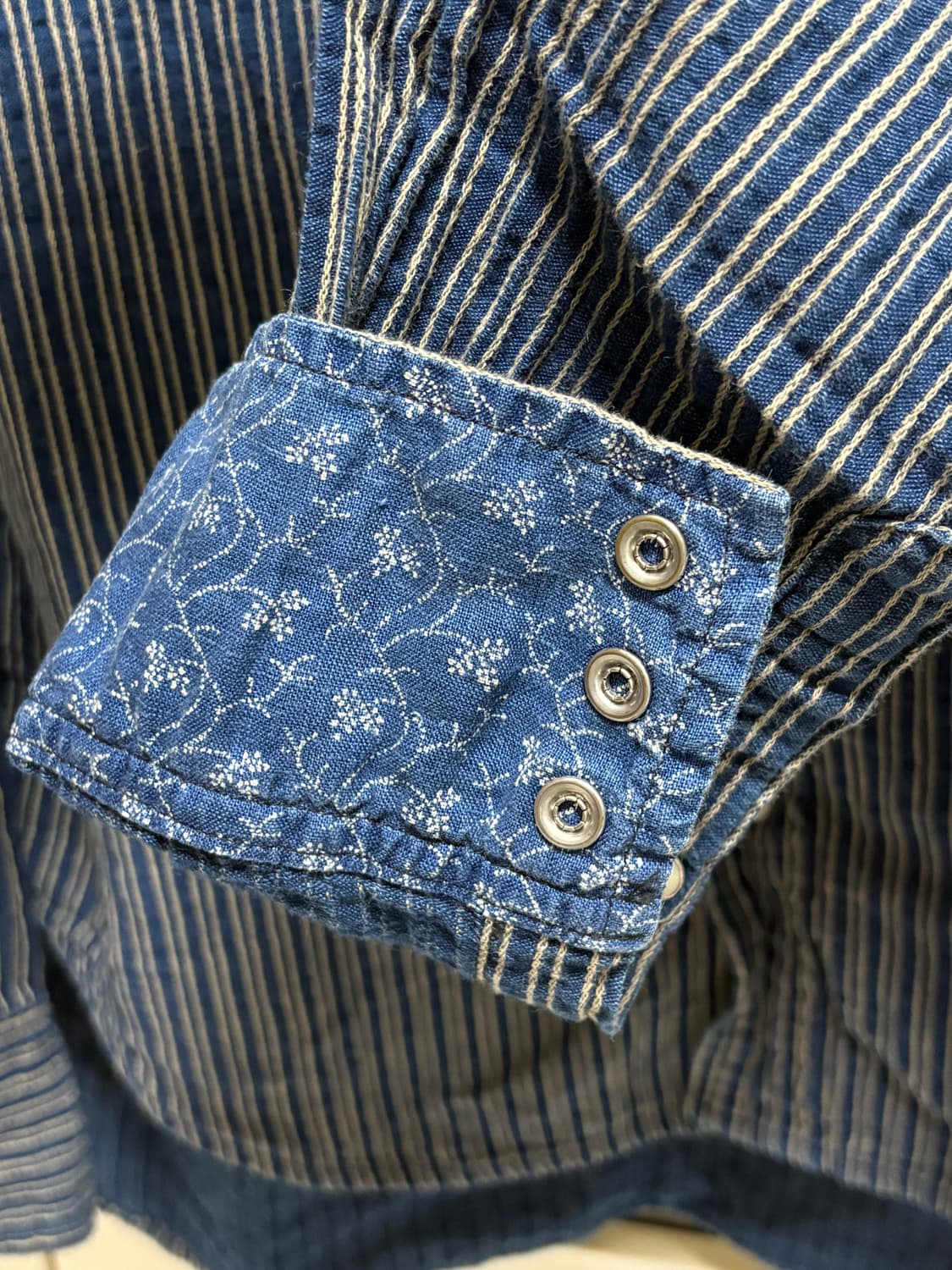 Kapital 스트라이프 셔츠(사이즈3, L) 상품이미지5