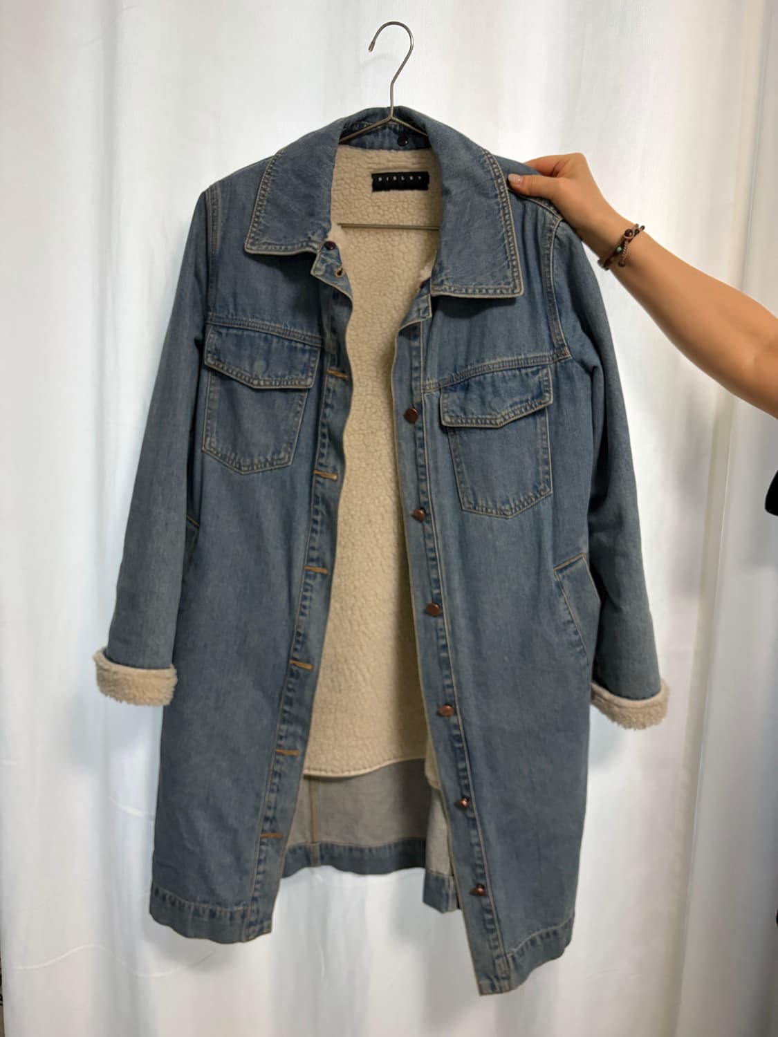 시슬리 양털(쉐르파) 데님 자켓 상품이미지1