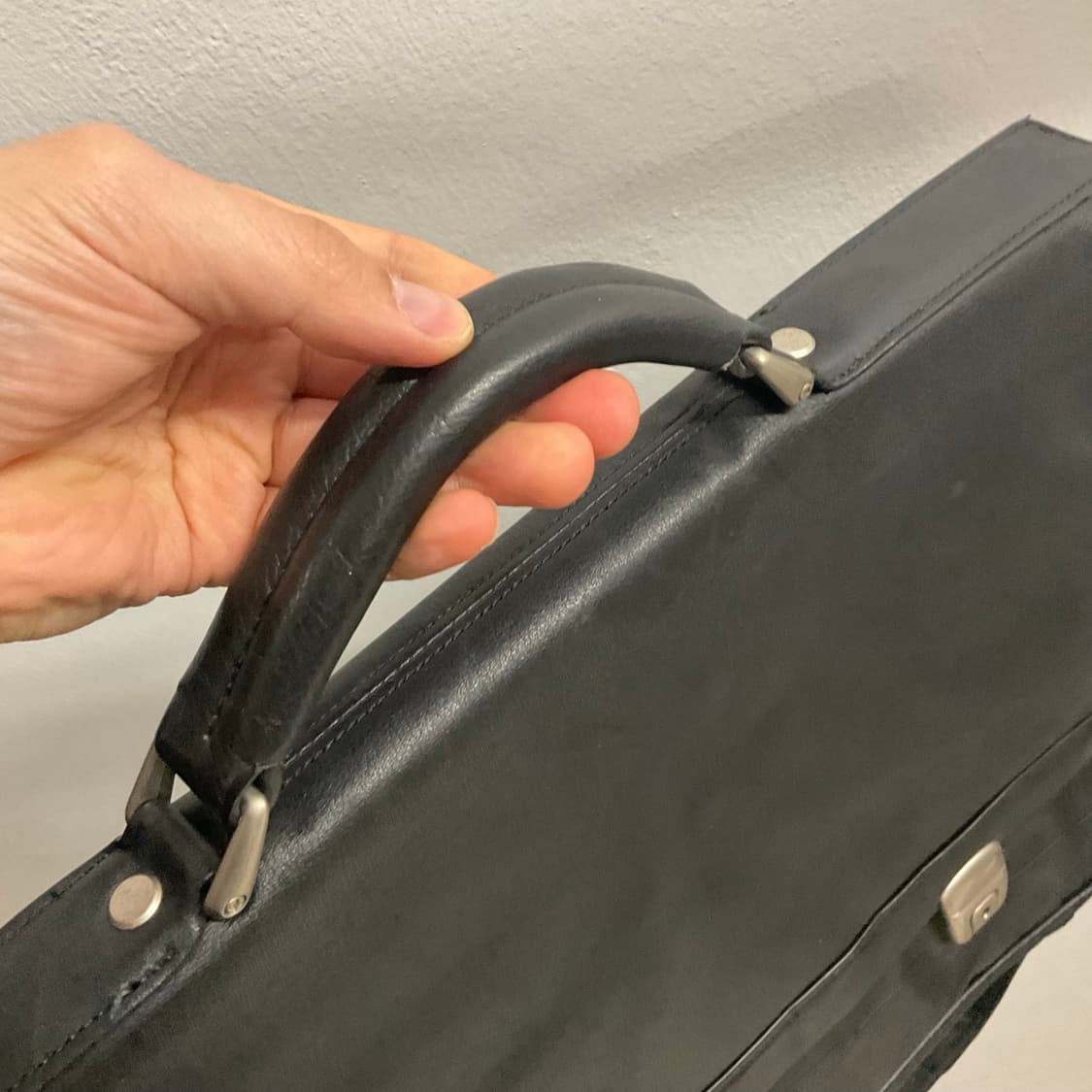 90s 올드 샘소나이트 레더 브리프케이스 상품이미지3