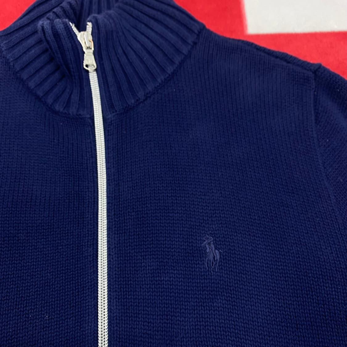 폴로 니트집업 여성 XS 상품이미지3