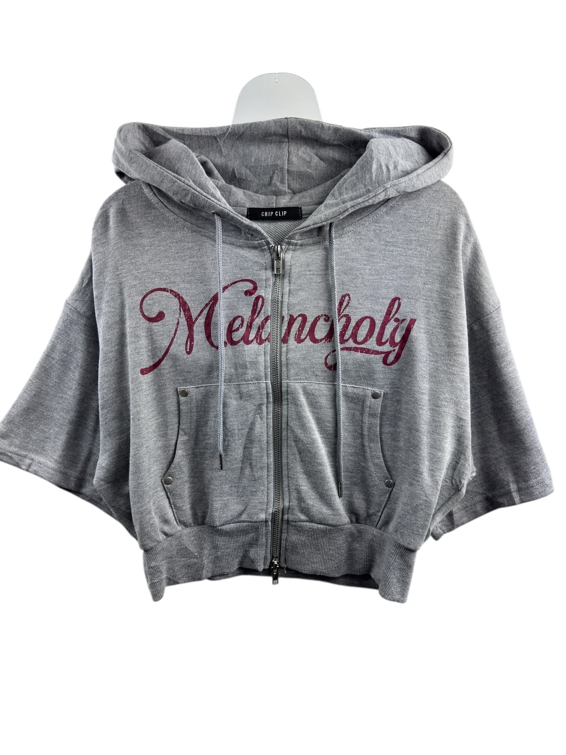 JPN 모리 핀터 가오리핏 크롭 후드집업1314 상품이미지1