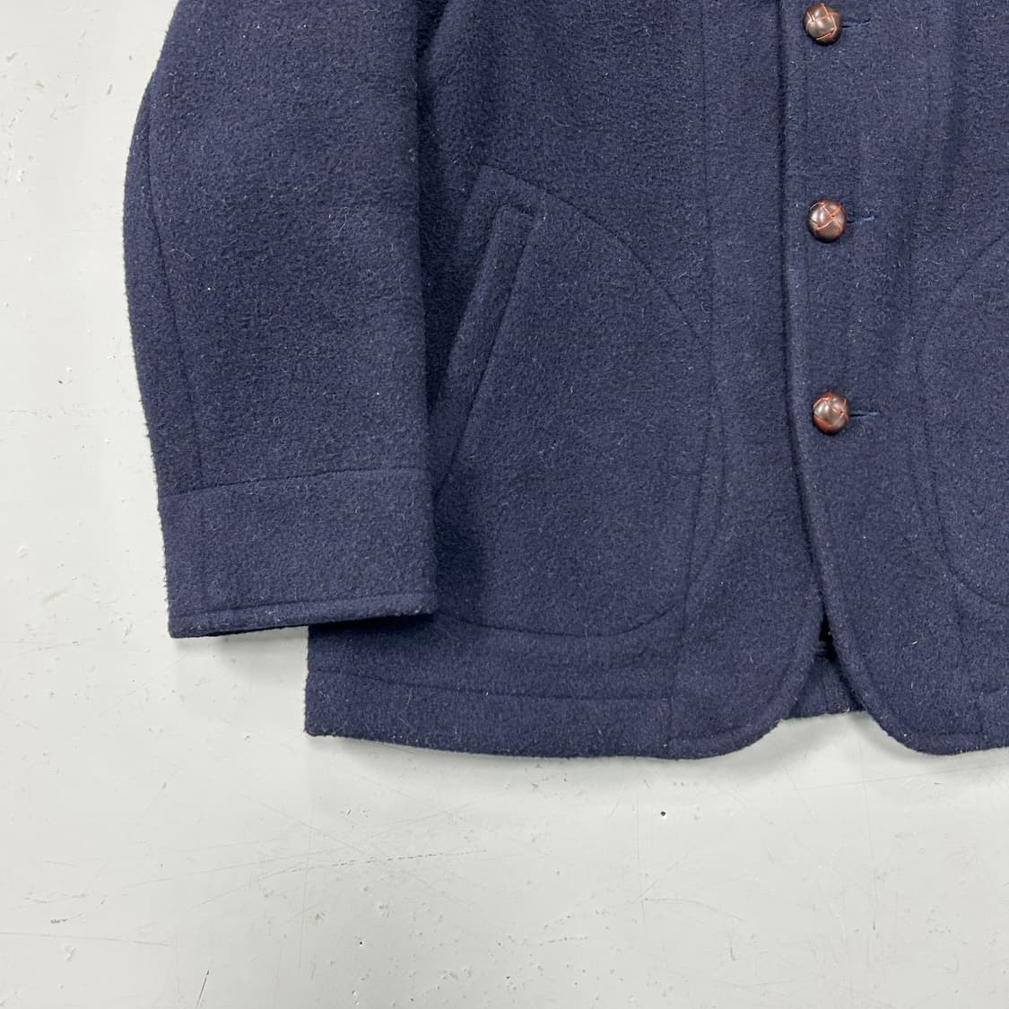 단톤 로고 울 하프코트  상품이미지3