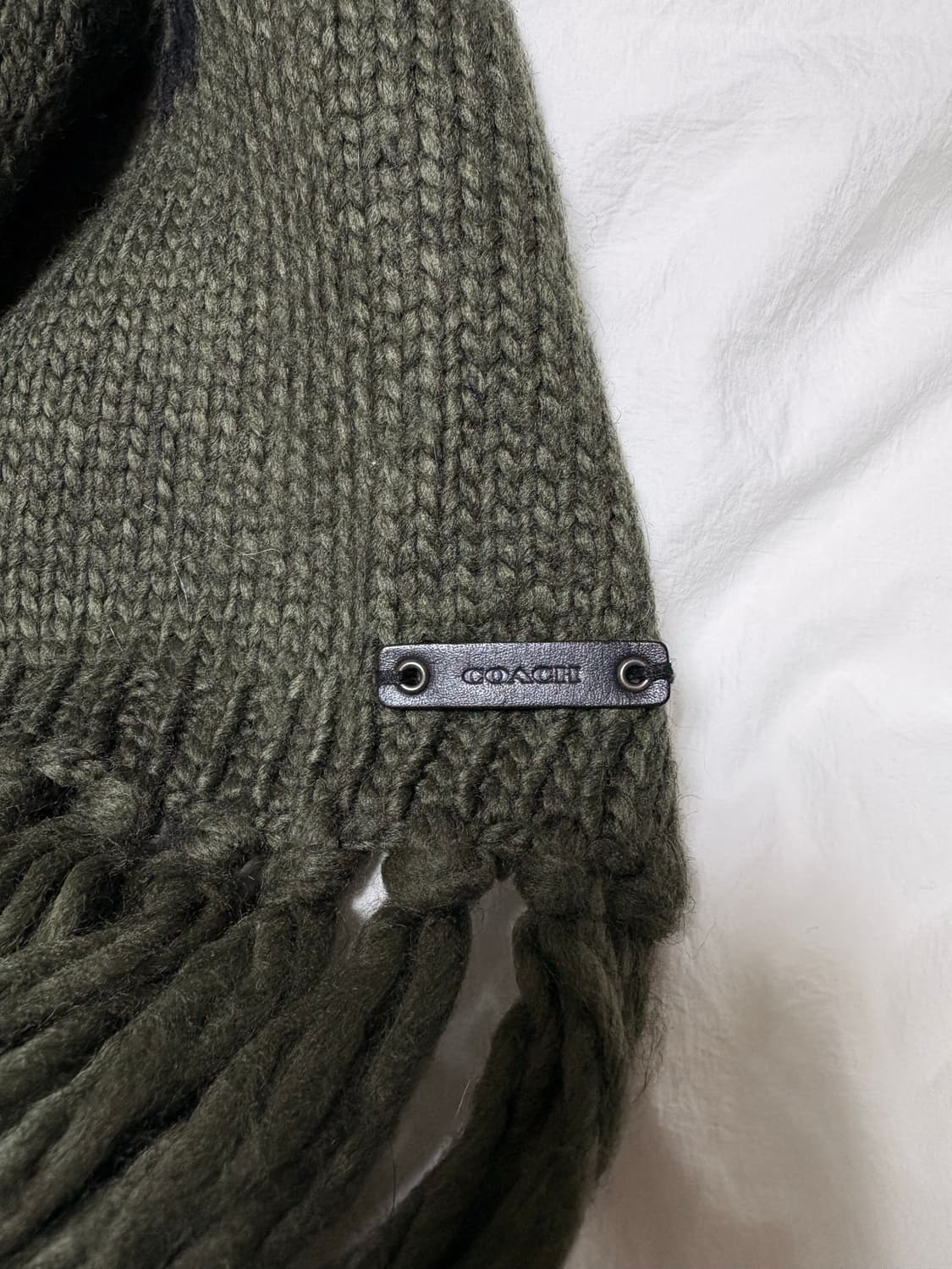 Coach 카키 목도리 상품이미지4