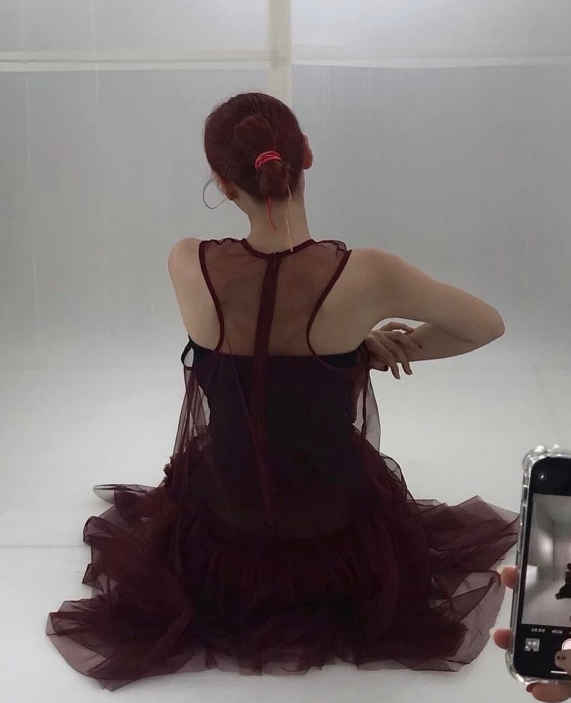 에옹쓰 eonts 샤샤 원피스 2021 ver. burgundy 상품이미지2