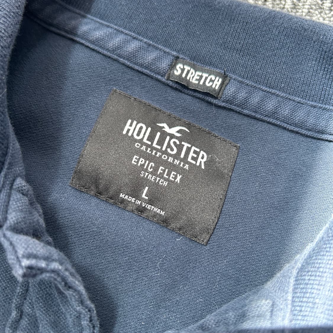 홀리스터 네이비 반팔 카라티 상품이미지5