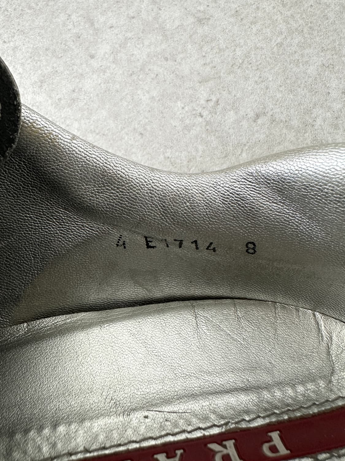 프라다 스포츠 07AW 옴브레 페이던트 레더 스니커즈 상품이미지9