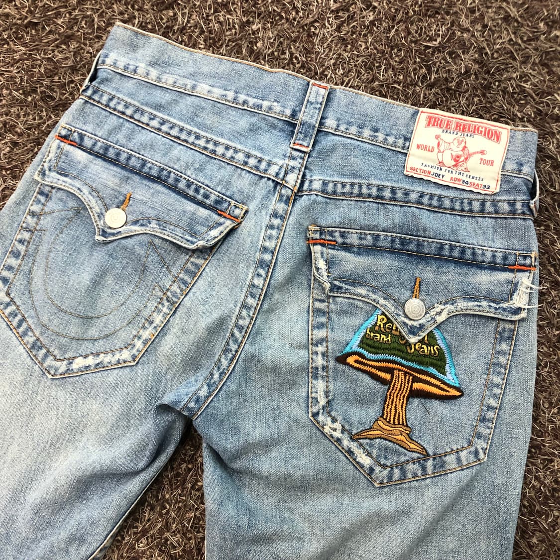 트루릴리전 조이 하프 디스 데님 팬츠 상품이미지3