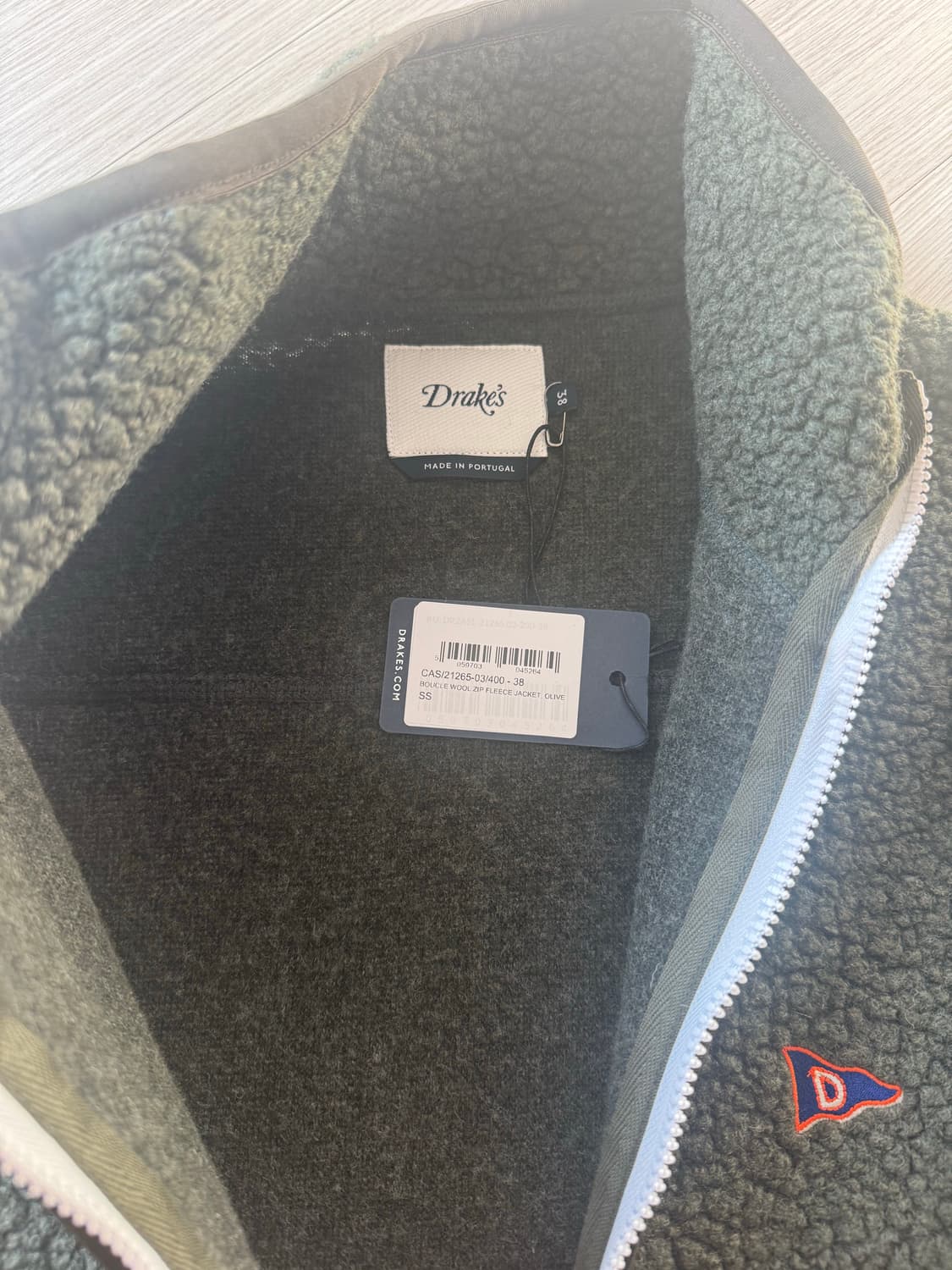 드레익스 플리스 올리브 38사이즈(새상품) 상품이미지4