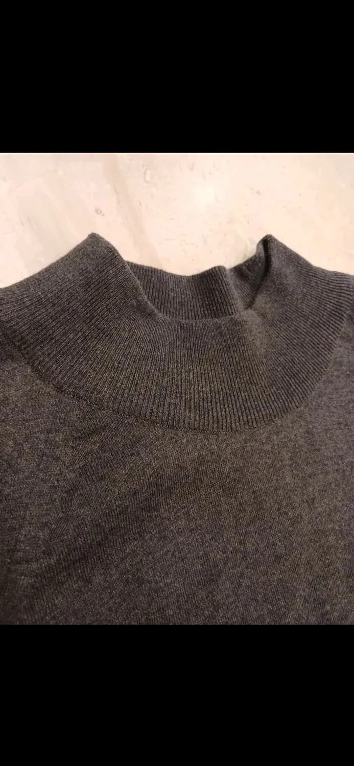 YSL rive gauche COTTON MOCK NECK KNIT 상품이미지2