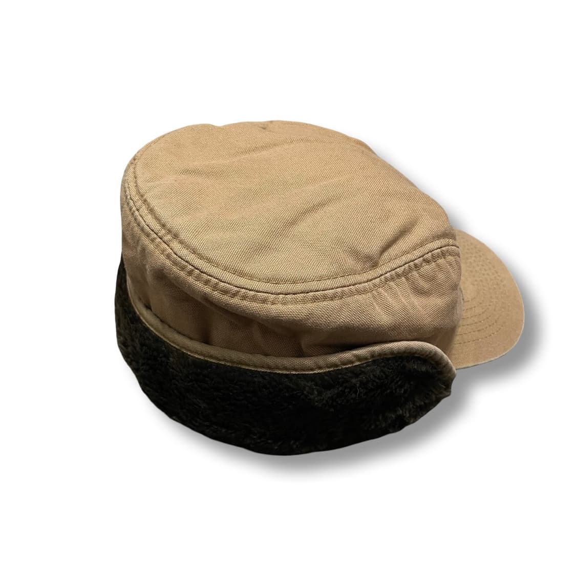 빈티지 군밤모자 이어플랩모자 베이지색 상품이미지2