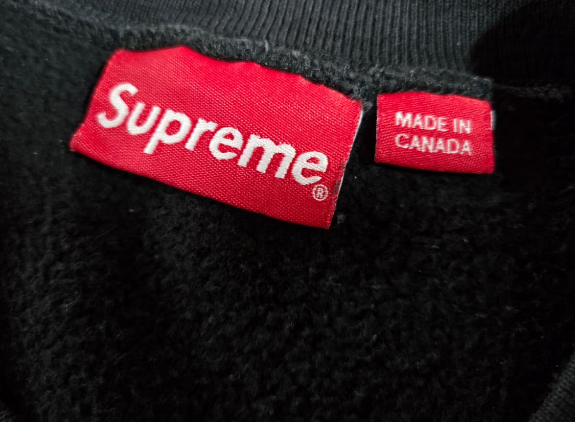 슈프림 15FW 박스로고 블랙 크루넥 맨투맨 상품이미지5
