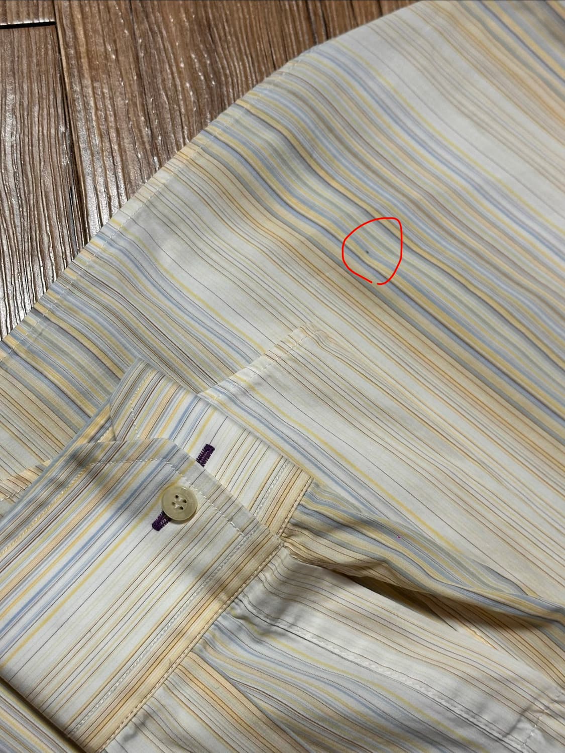 폴스미스 바코드 스트라이프셔츠 15 1/2 옐로우 상품이미지7