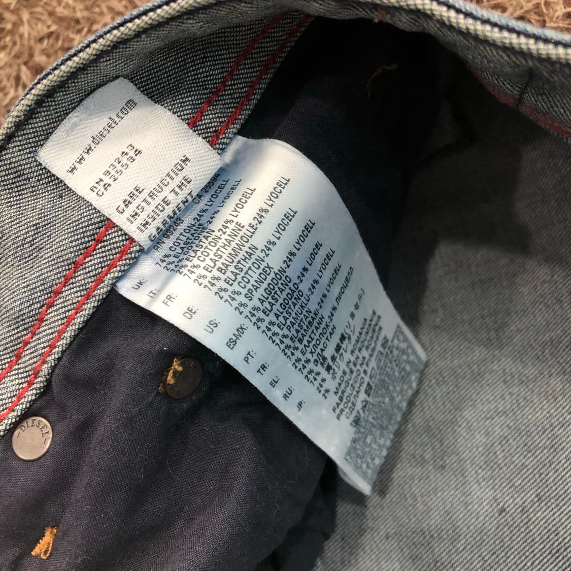 디젤 ZATINY 워싱 데님 팬츠 상품이미지8