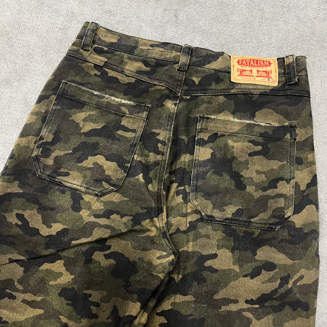 46 페이탈리즘 밀리터리 카모 바지 상품이미지5