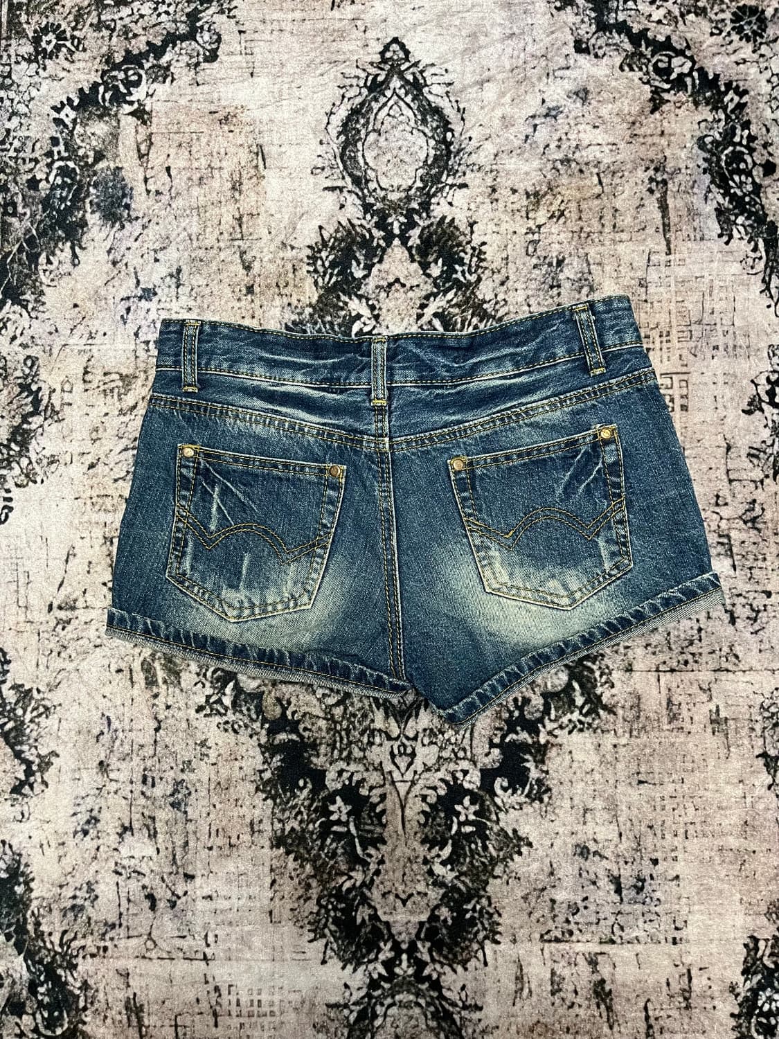 빈티지 워싱 데님 숏츠 M 상품이미지2