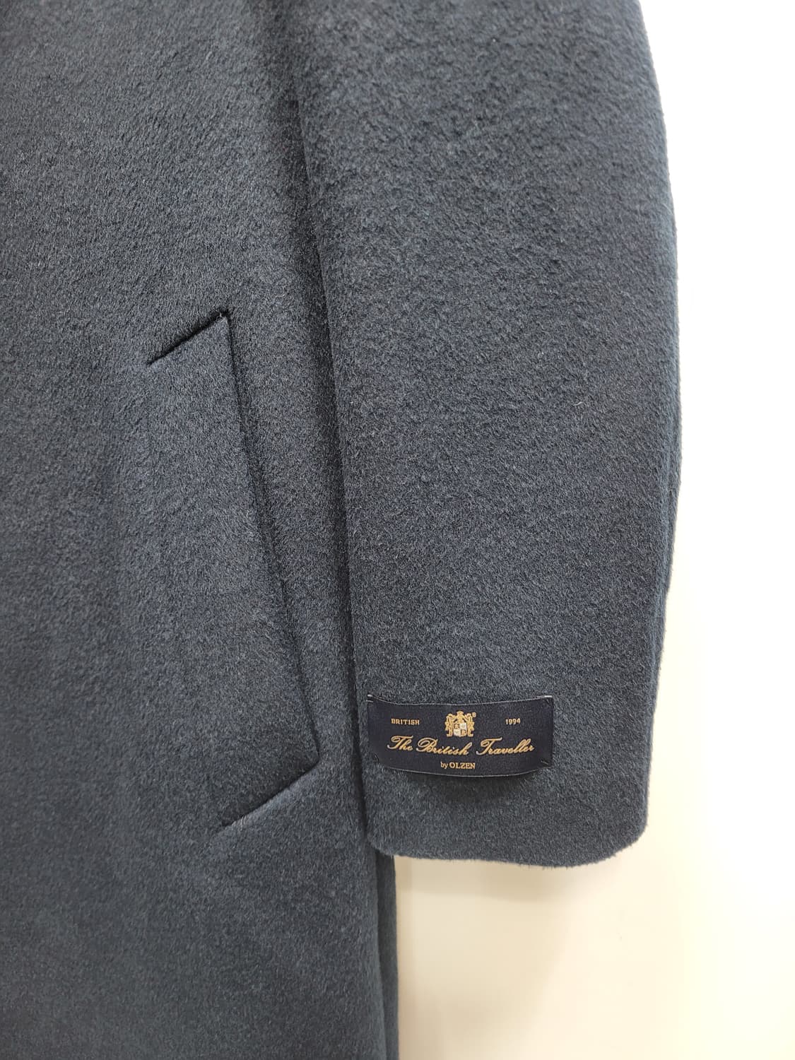 OLZEN 올젠 모직 코트 / 남 100 네이비 블루 상품이미지4