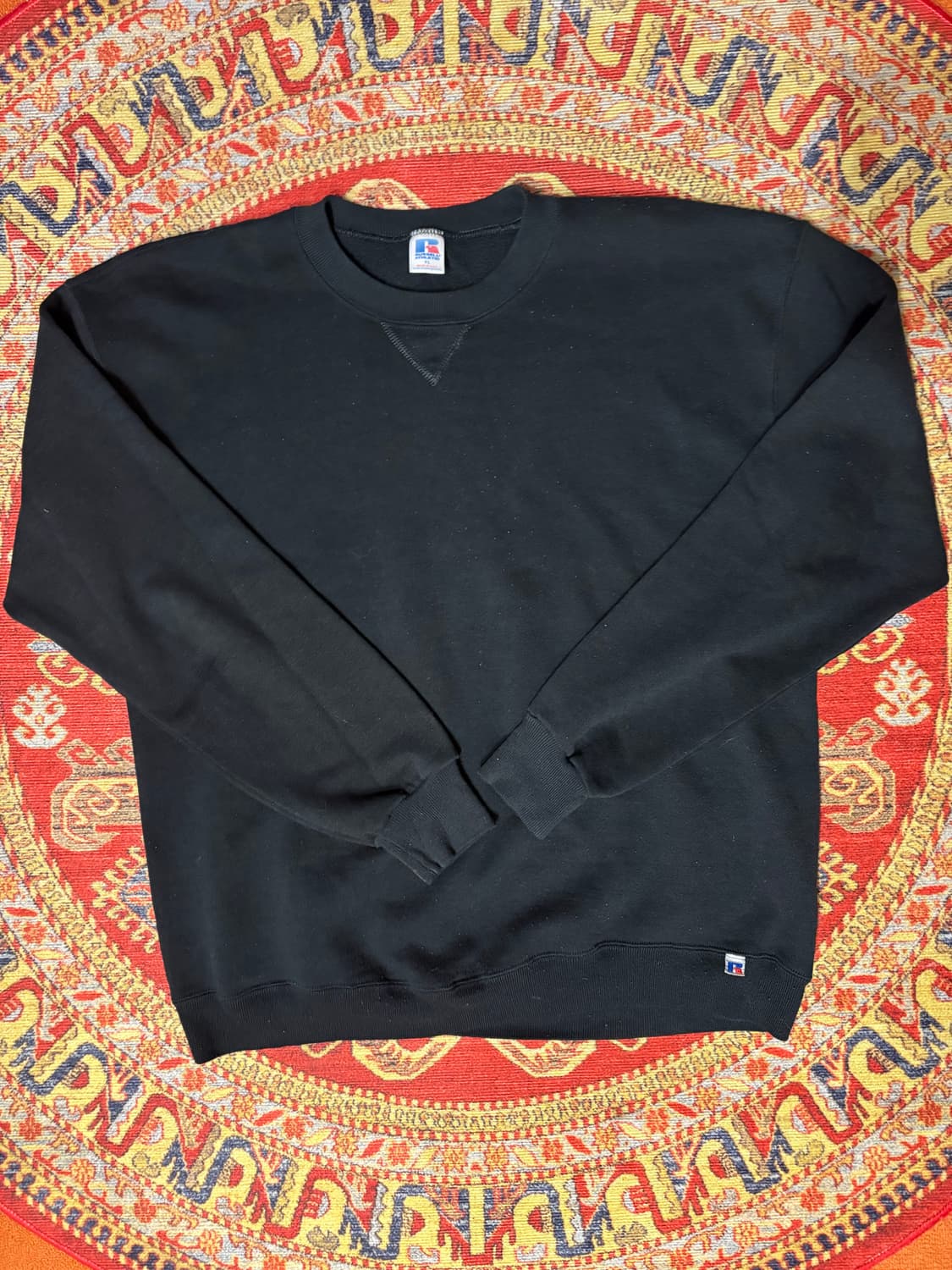 미제 러셀 빈티지 스웻셔츠 블랙 xl 상품이미지1