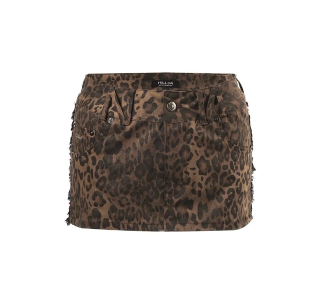 Hillda 힐다 레오파드 태슬 미니스커트  상품이미지3