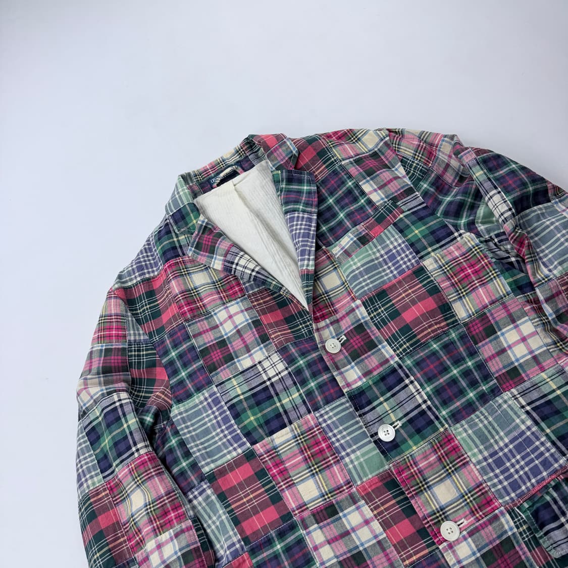 폴로 랄프로렌 패치워크 마드라스 자켓 42L 상품이미지2