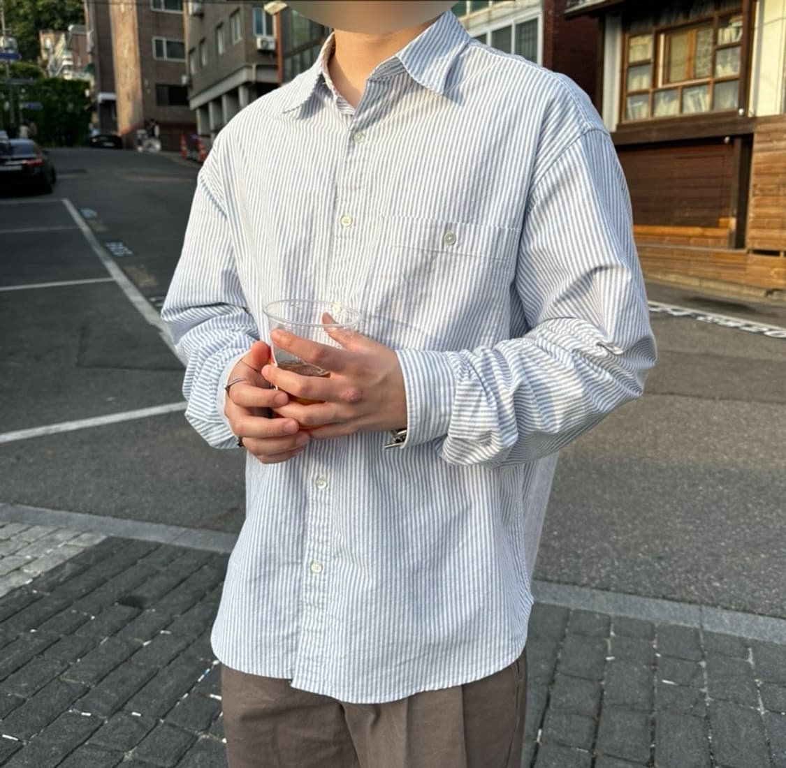 홀리선 Jane Oxford Stripe Shirt 상품이미지1