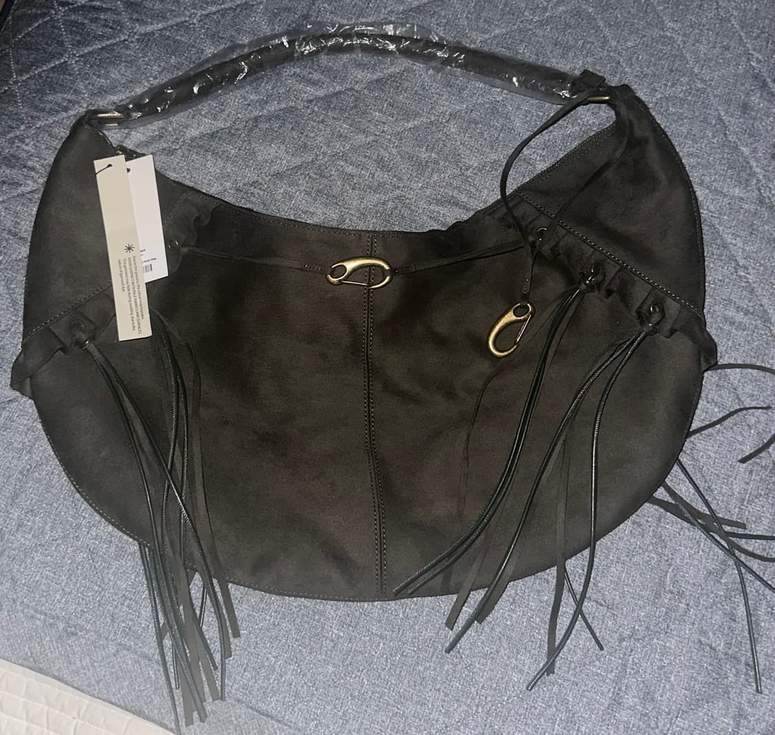  스컬프터 폭스 수웨이드 호보 백 딥그린 상품이미지2