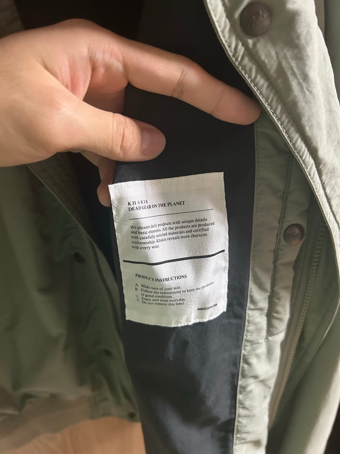 khakis stroll jacket sage 상품이미지6