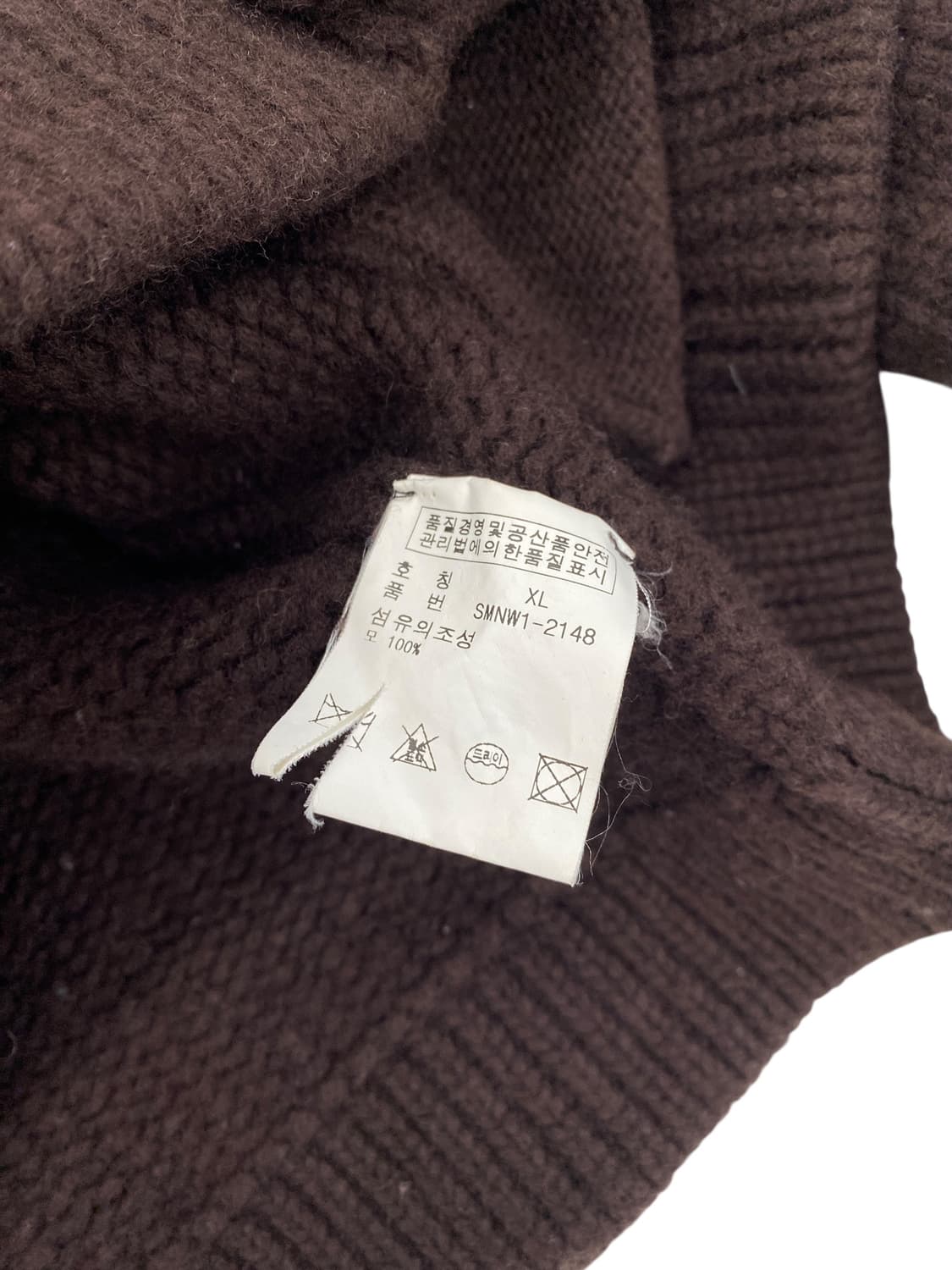 00's 폴로 램스울 숄카라 가디건 상품이미지7