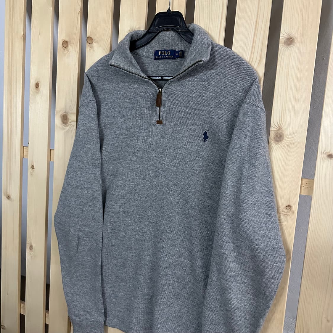 (M) 폴로 랄프로렌 그레이 반집업 맨투맨 상품이미지2