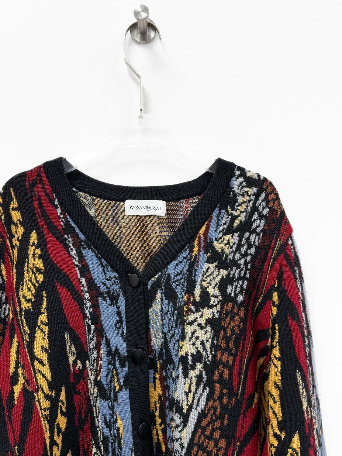 입생로랑 아카이브 멀티 컬러 자카드 니트 가디건 상품이미지2