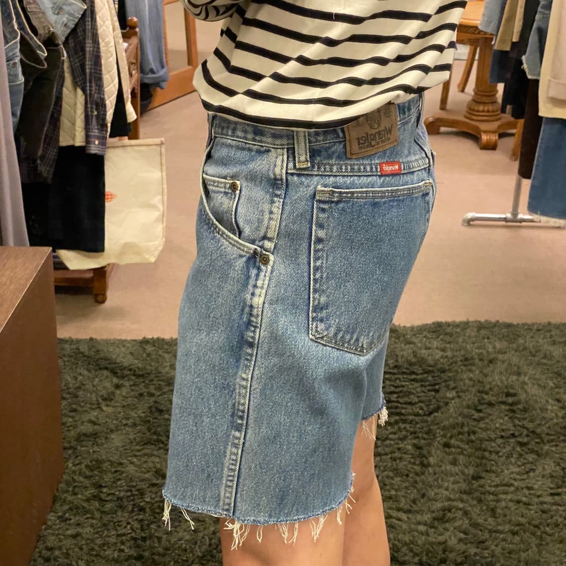 (30inch) 90s 빈티지 랭글러 데님 청 반바지 상품이미지2