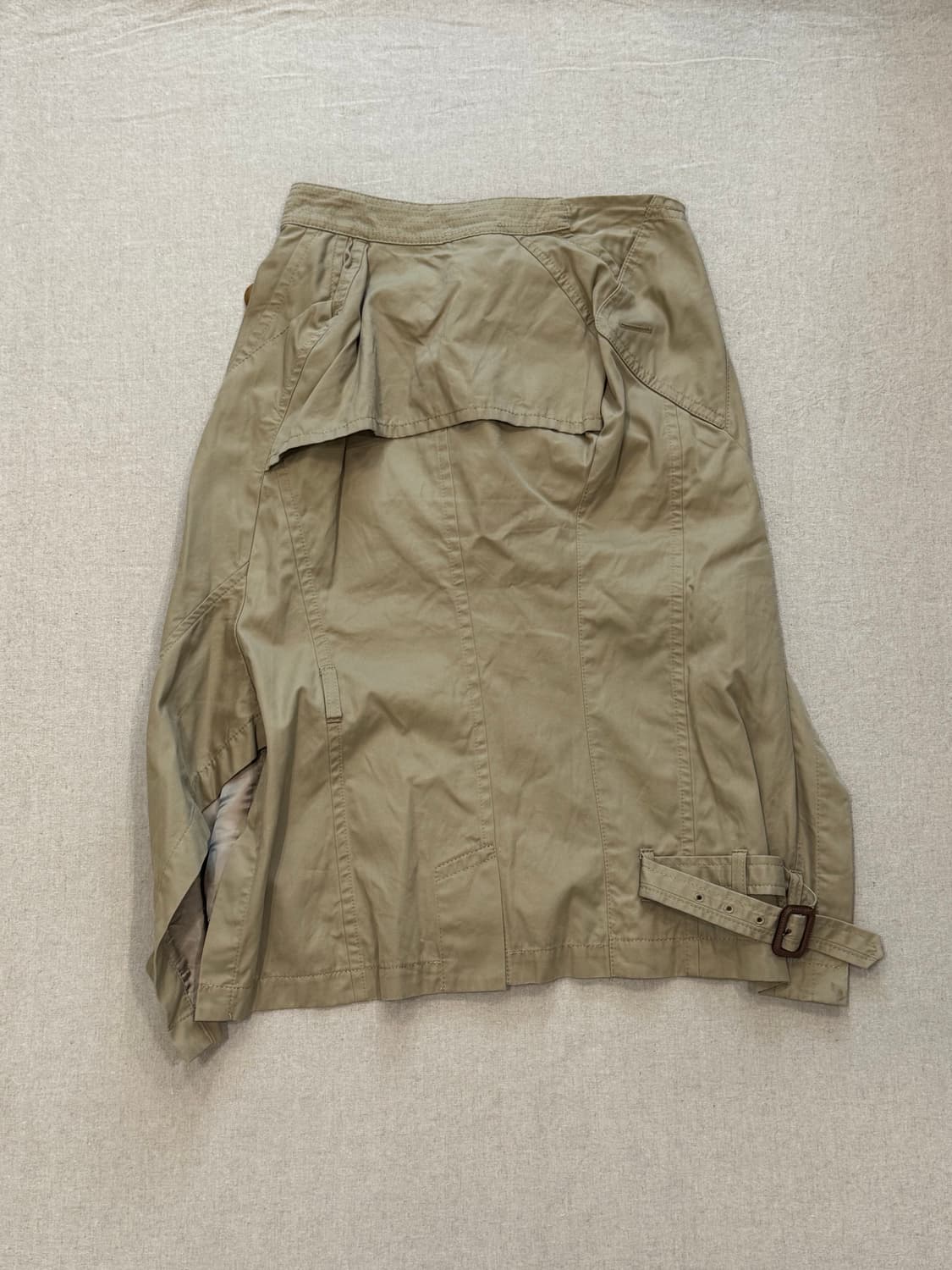 준야와타나베 06ss 디컨스트럭티드 트렌치코트 스커트 상품이미지6