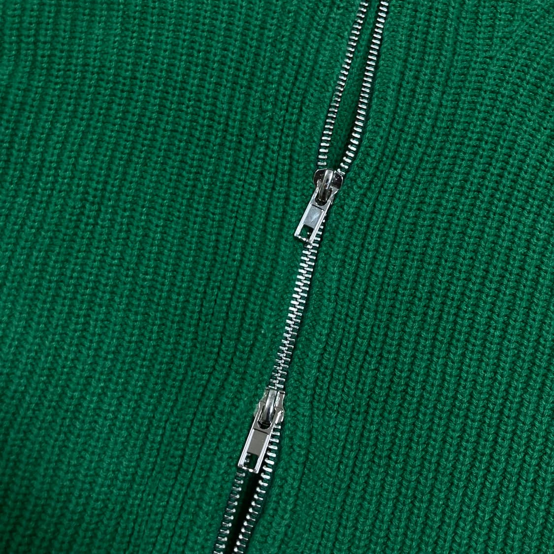 키뮤어 투웨이 그린 니트 집업 상품이미지2