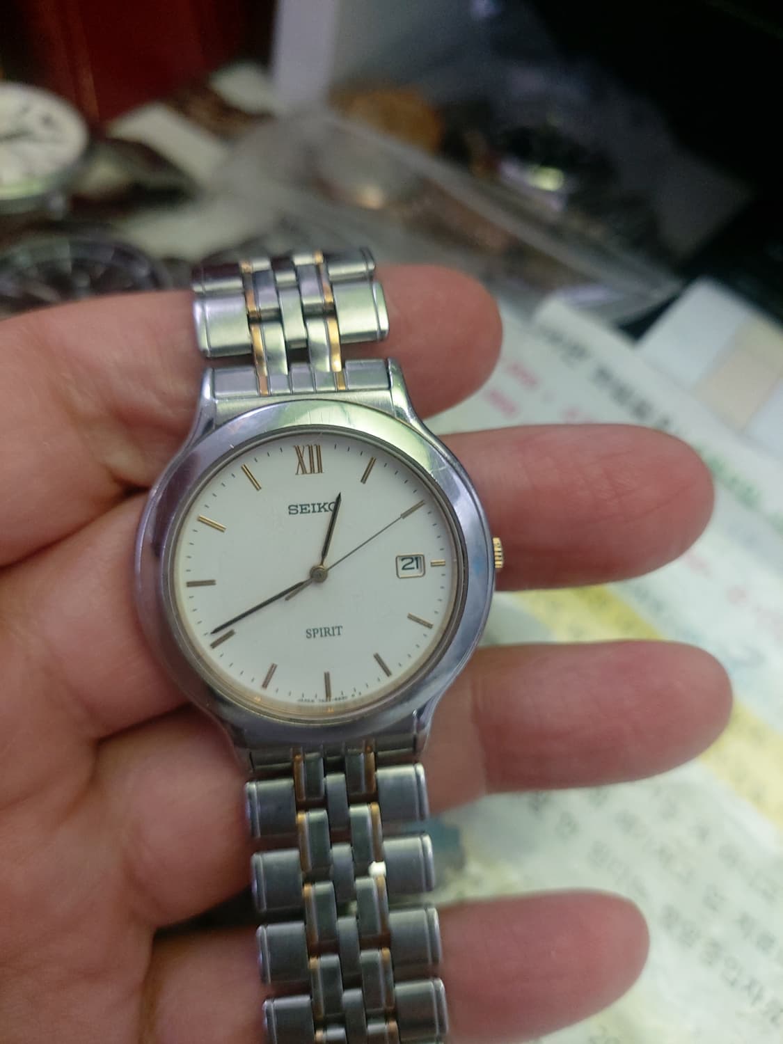 세이코 스피릿 콤비 시계 상품이미지1