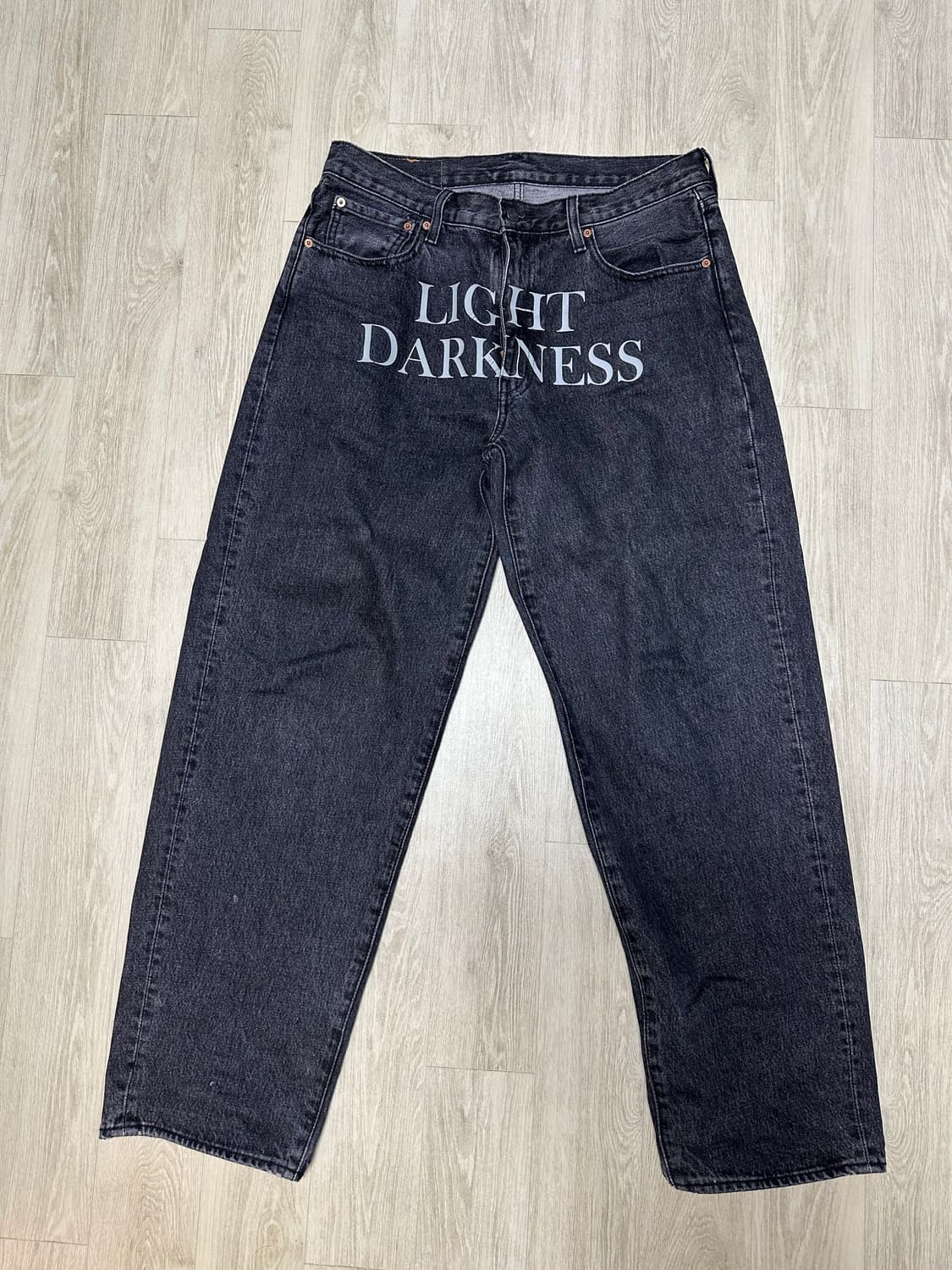 502 리바이스 언더커버 데님 팬츠 흑청 상품이미지2