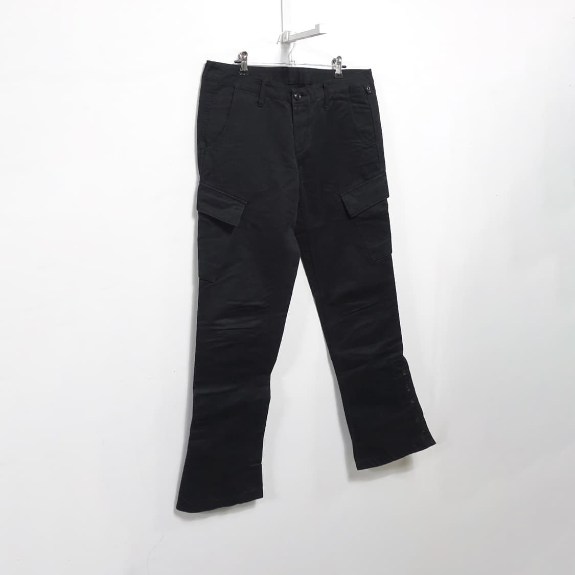 [L] wjk 카고 부츠컷 버튼 헴 코튼 아티잔 팬츠 상품이미지2