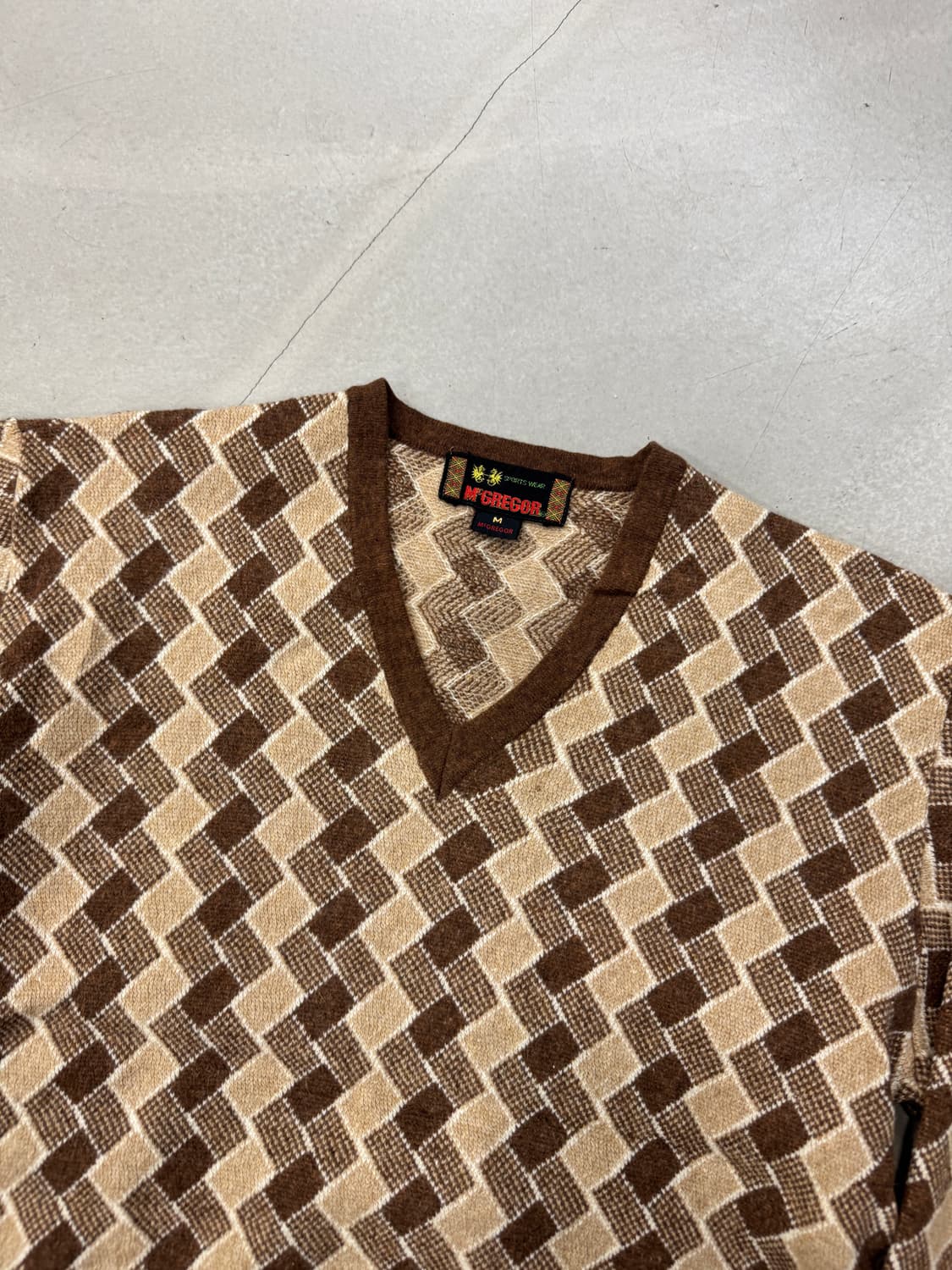 맥그리거 브이넥 니트 M 상품이미지2