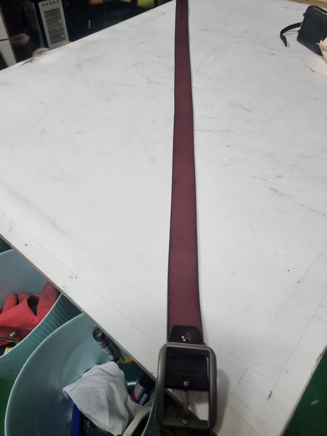 천연 소가죽 수제 캐주얼 벨트 새제품 상품이미지1