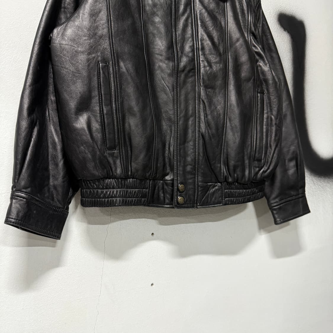VTG 빈티지 100% 양가죽 빅사이즈 퍼 카라 탈부착 레더 자켓 상품이미지4
