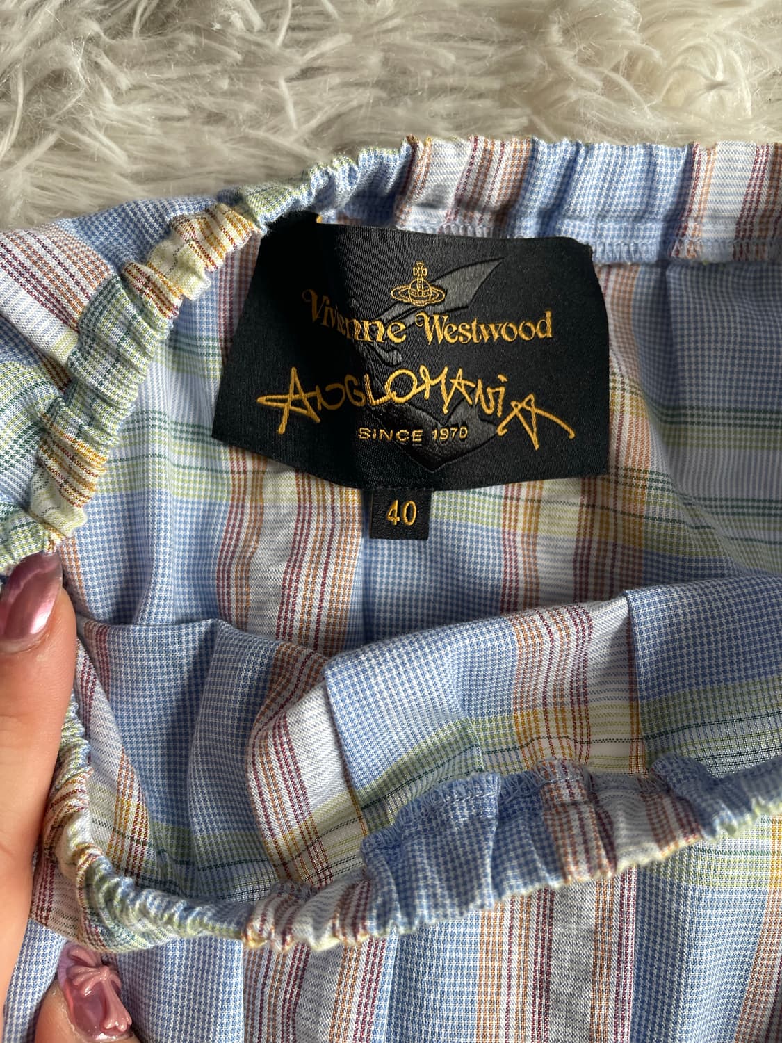 비비안웨스트우드 체크 셔링 원피스 상품이미지3