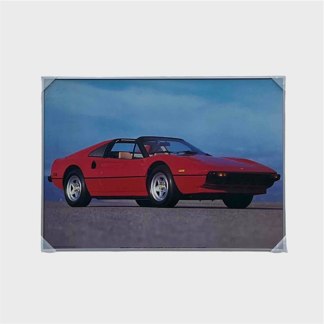 페라리 308 GTS 빈티지 포스터 (액자포함) 상품이미지1