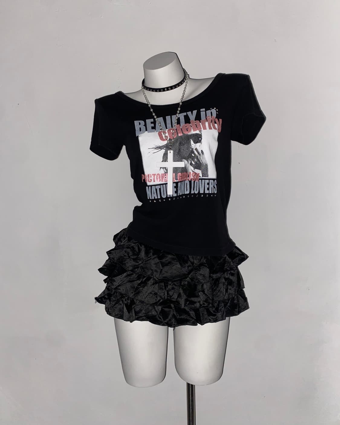 COLZA Celebrity y2k T-shirt 상품이미지2