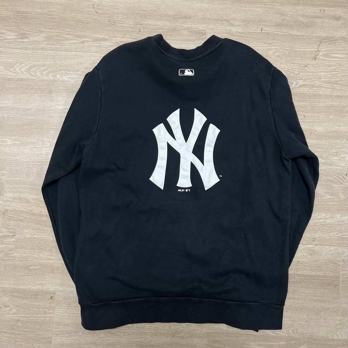 MLB 뉴욕 양키스 NY 빅로고 맨투맨 크루넥 티셔츠 [블랙] L/100 상품이미지5
