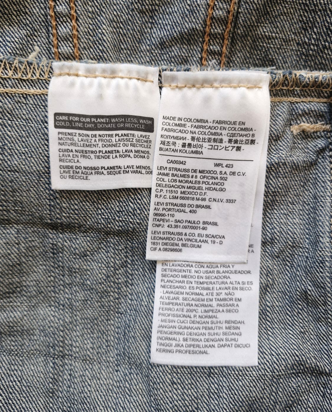 리바이스 빈티지 워싱 데님 트러커 자켓  상품이미지5