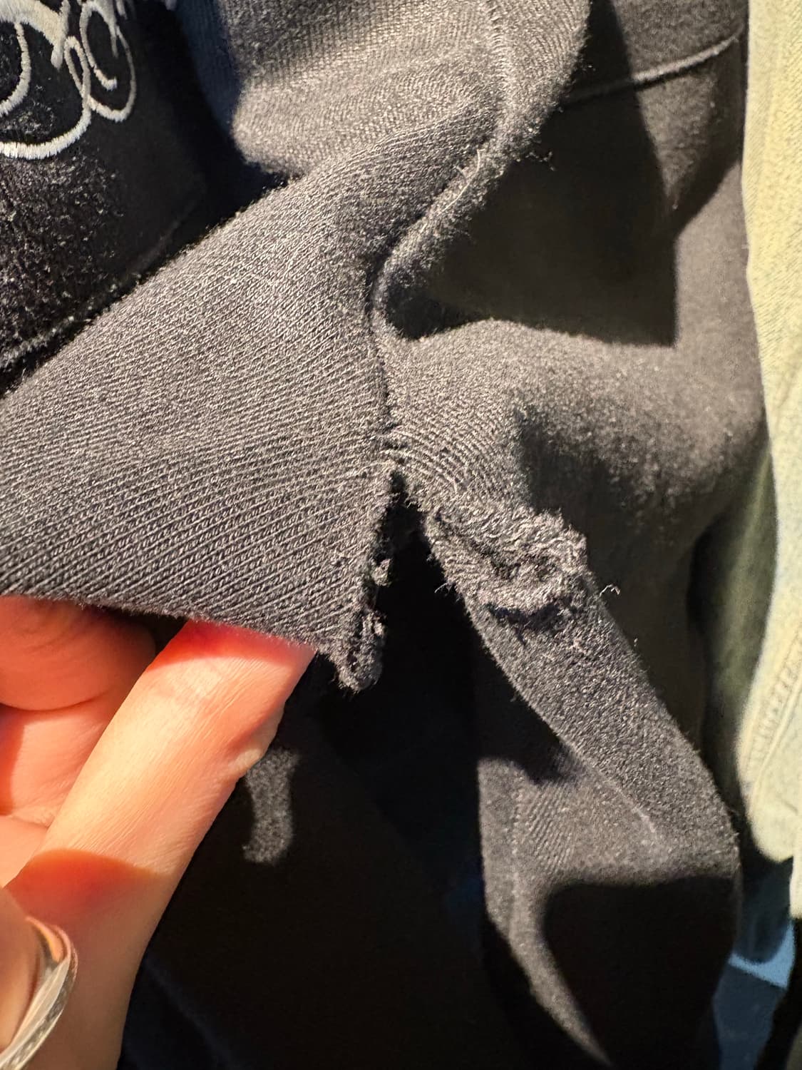 빈티지 레터링 자수 양기모 스웻팬츠 A3477 상품이미지7