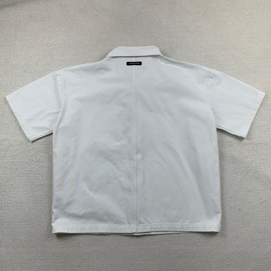 나이키 에어 스우시 코튼 오버 하프셔츠 화이트 상품이미지5