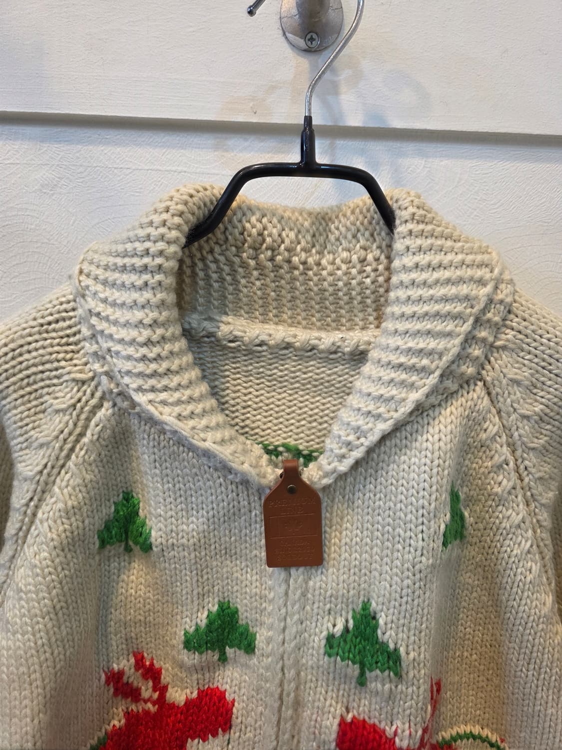 코위찬스타일 패턴 니트 가디건 상품이미지1