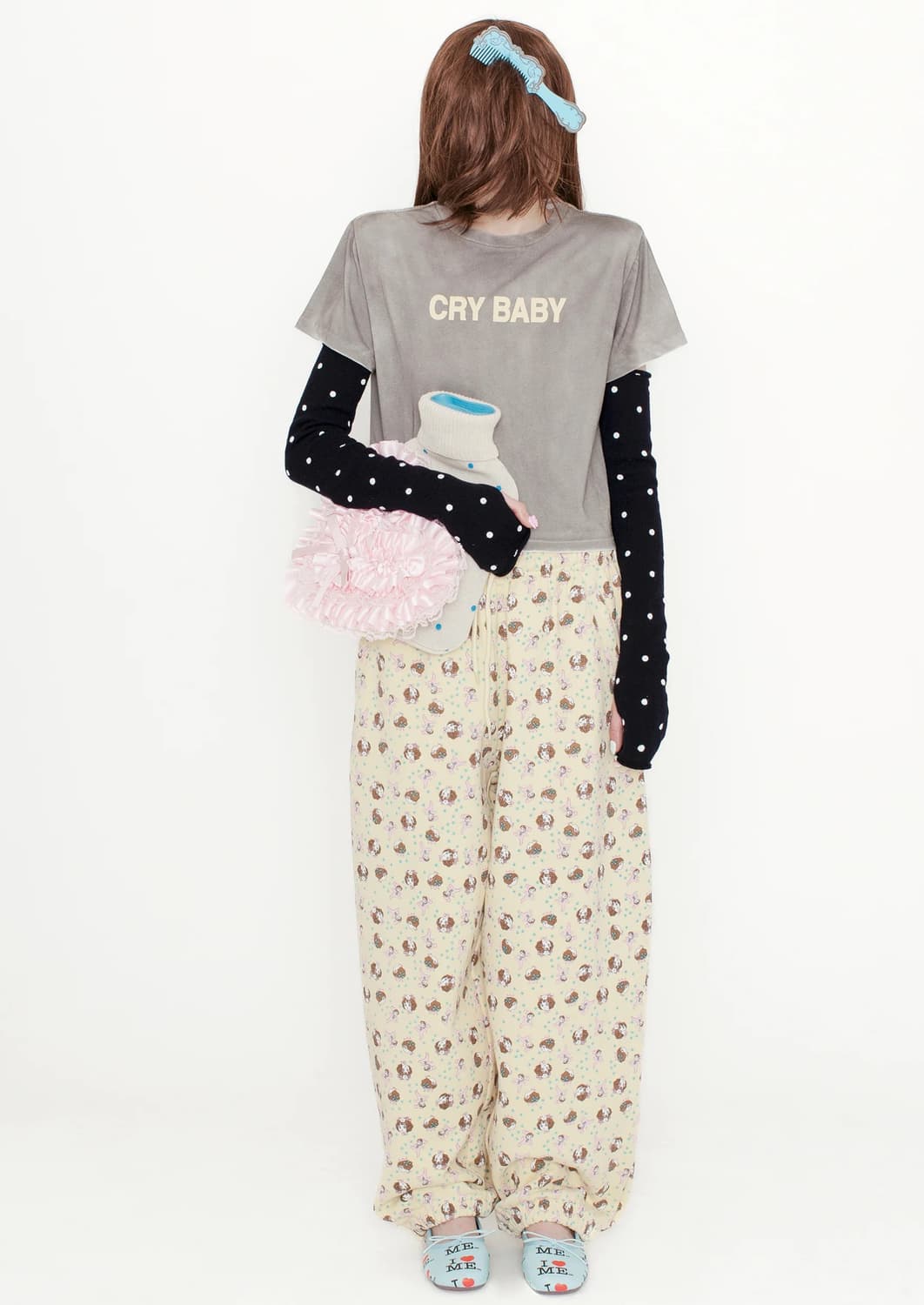 [XS,S]애슐리 윌리엄스 25fw GIRL BABY 조거팬츠/옐로우 상품이미지1