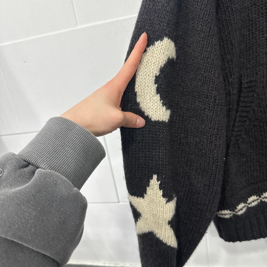 빈티지 니트 집업 상품이미지2