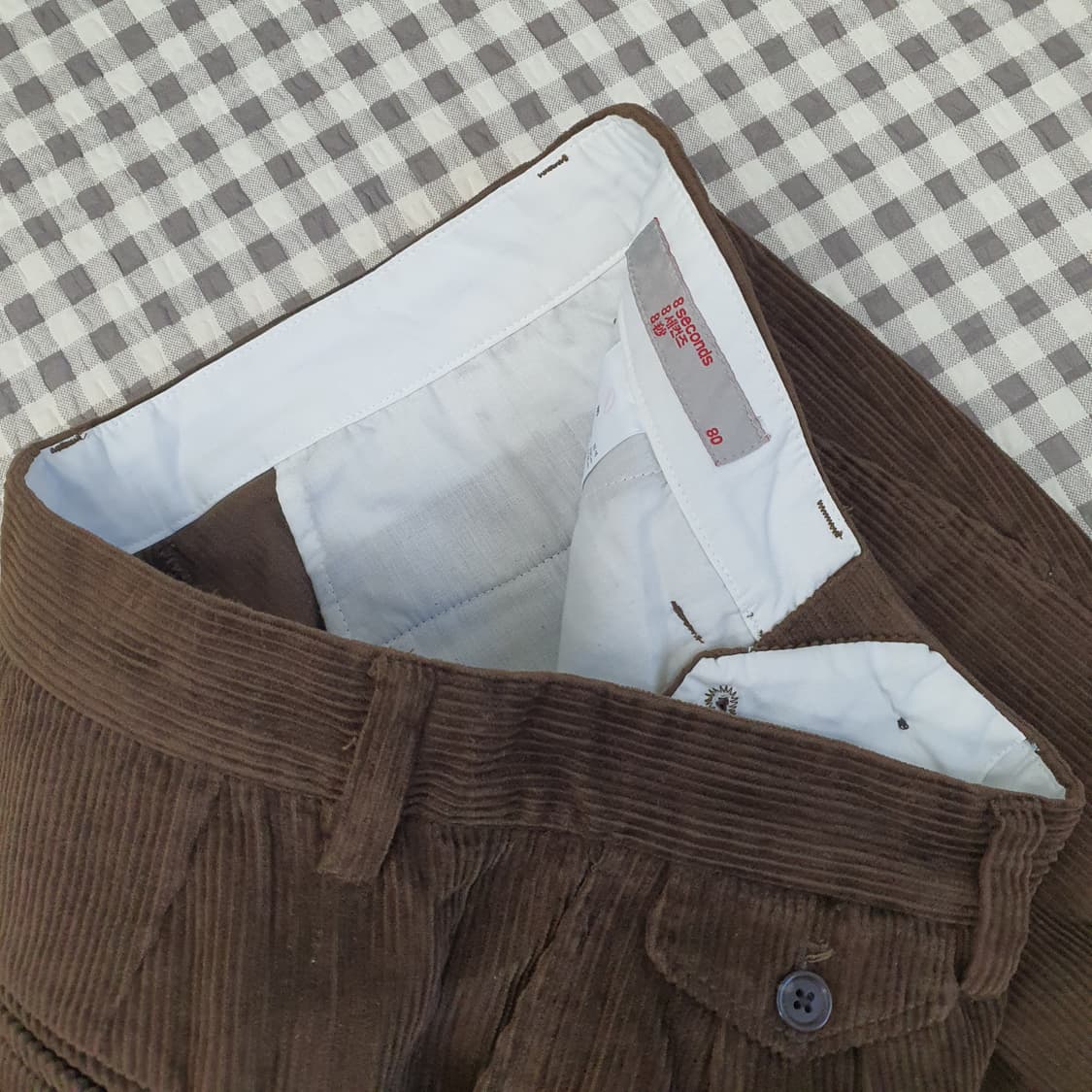 에이세컨즈 골덴 면 바지 남자30 상품이미지2