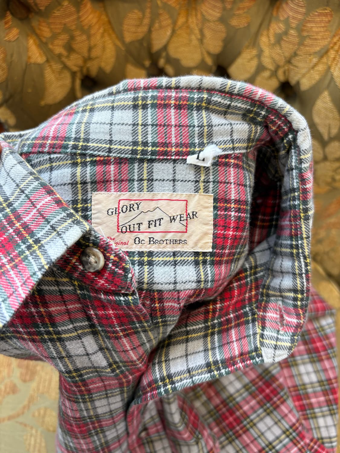 빈티지 체크 플란넬 셔츠 상품이미지3